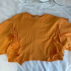 Zara orange long sleeve size medium